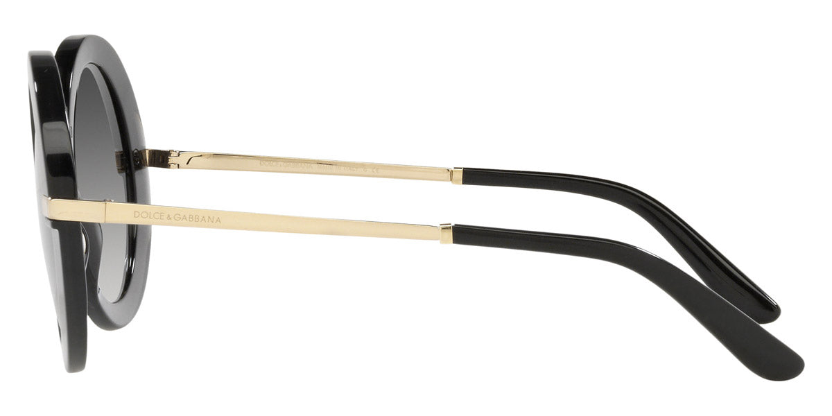 DOLCE & GABBANA SUNGLASSES - DG4393 32468G 52 - Black/Transparent Black