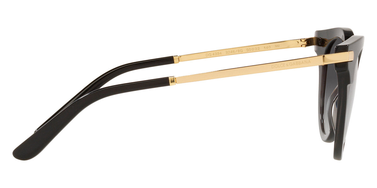 DOLCE & GABBANA SUNGLASSES - DG4394 32468G 50 - Black/Transparent Black