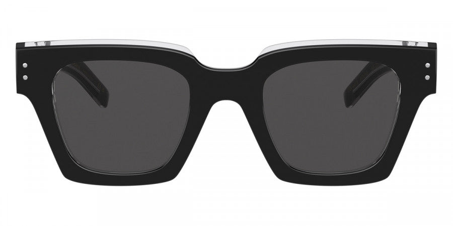 DOLCE & GABBANA SUNGLASSES - DG4413 675/R5 48 - Black/Crystal