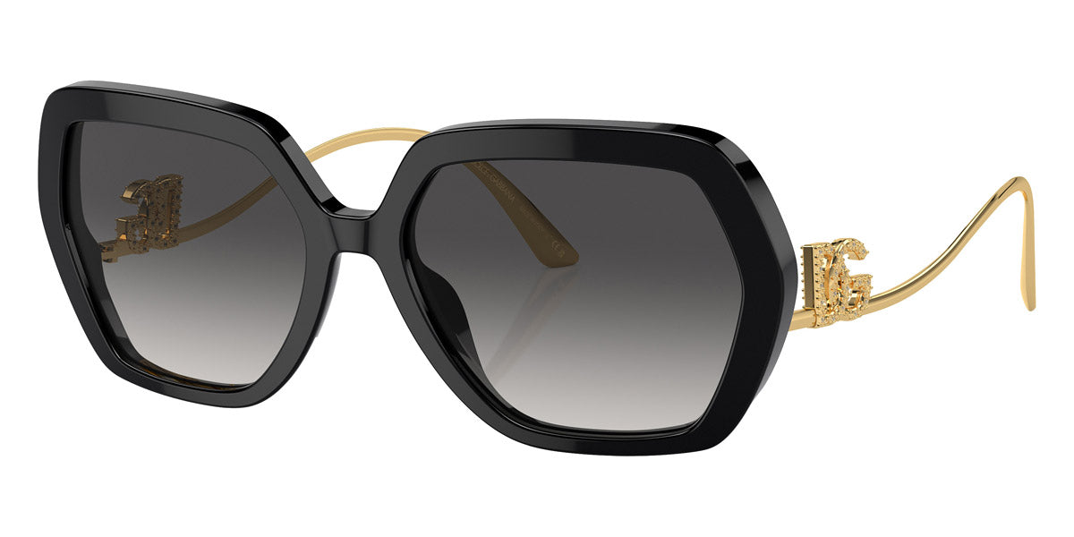 DOLCE & GABBANA SUNGLASSES - DG4468B 501/8G 58 - Black/Gold