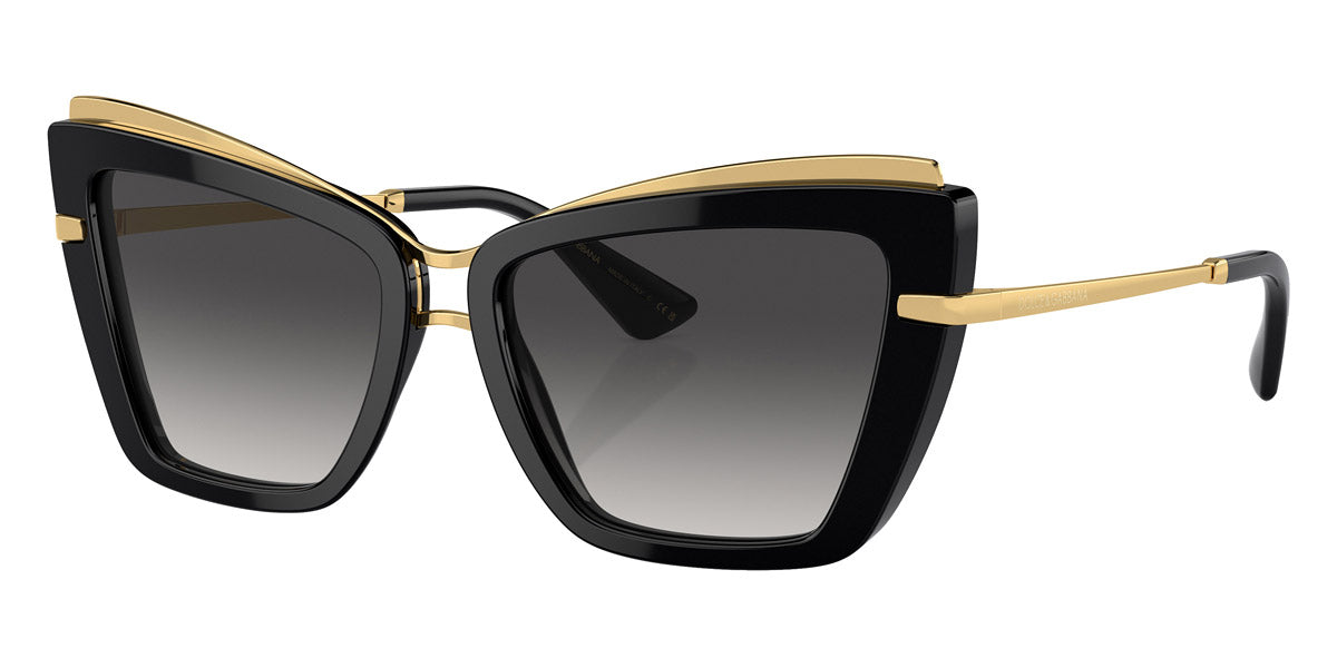 DOLCE & GABBANA SUNGLASSES - DG4472 501/8G 54 - Black/Gold