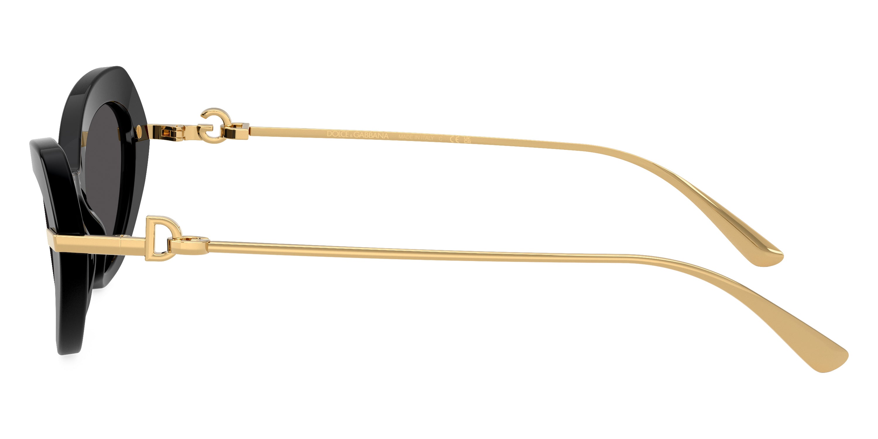 DOLCE & GABBANA SUNGLASSES - DG4473 501/87 52 - Black/Gold