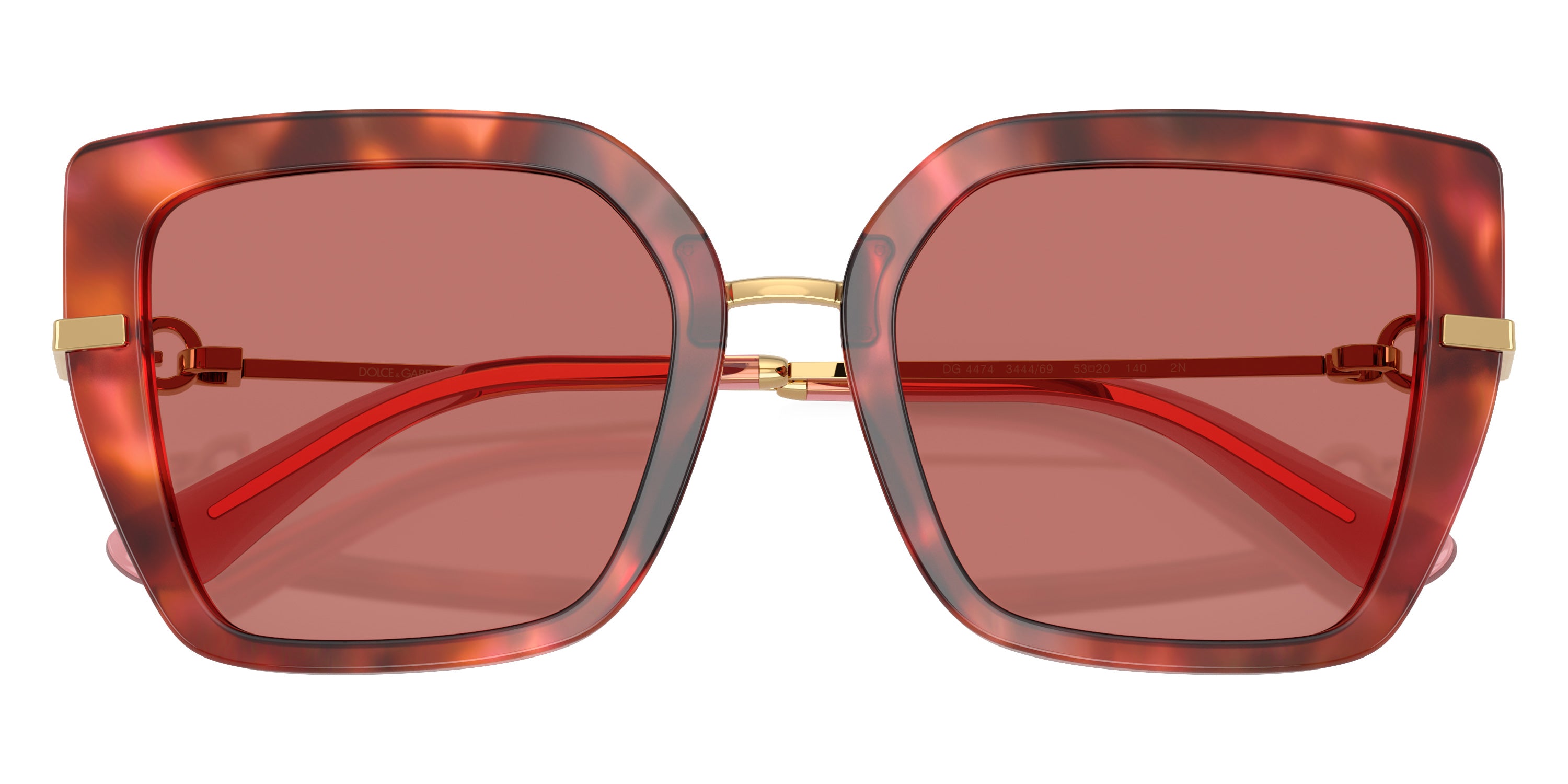 DOLCE & GABBANA SUNGLASSES - DG4474 344469 53 - Havana Brown/Gold