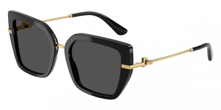 DOLCE & GABBANA SUNGLASSES - DG4474 501/87 53 - Black/Gold