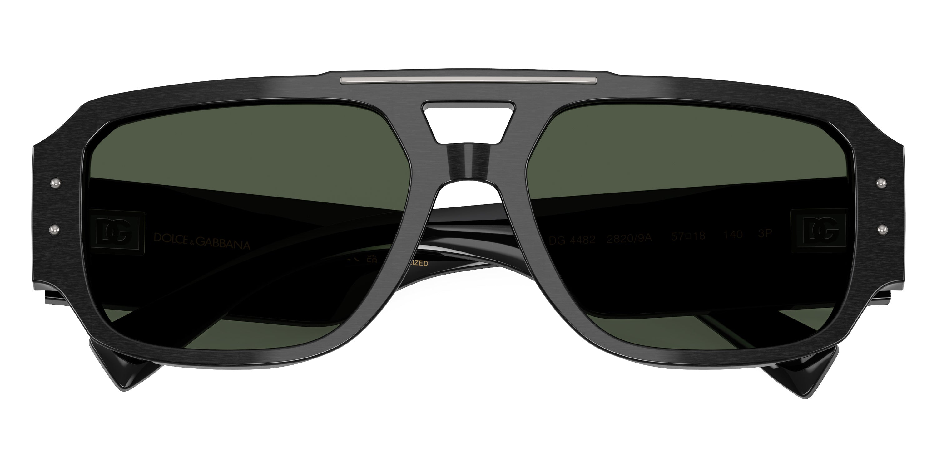 DOLCE & GABBANA SUNGLASSES - DG4482 28209A 57 - Brushed Black