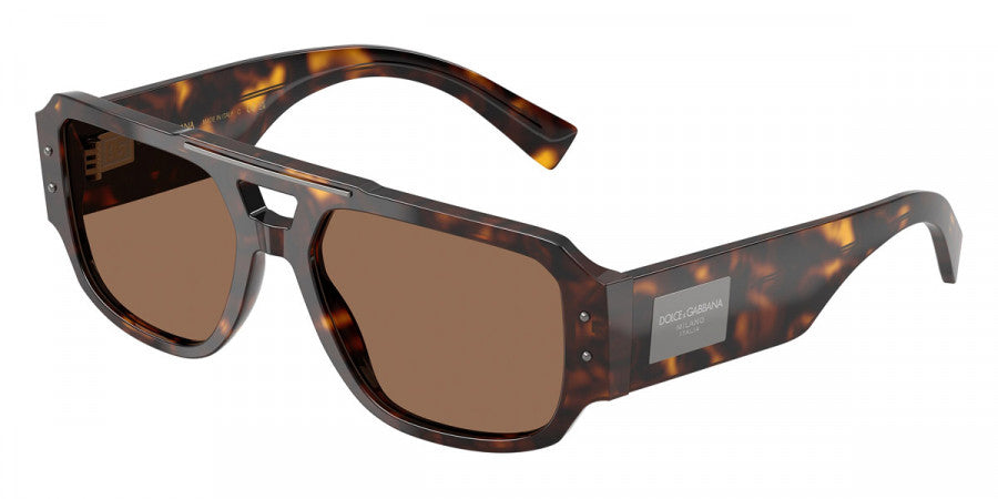 DOLCE&GABBANA 44 ドルガバ SWAG DOLCE & GABBANA SUNGLASSES - DG4482 502/73 57 - Havana