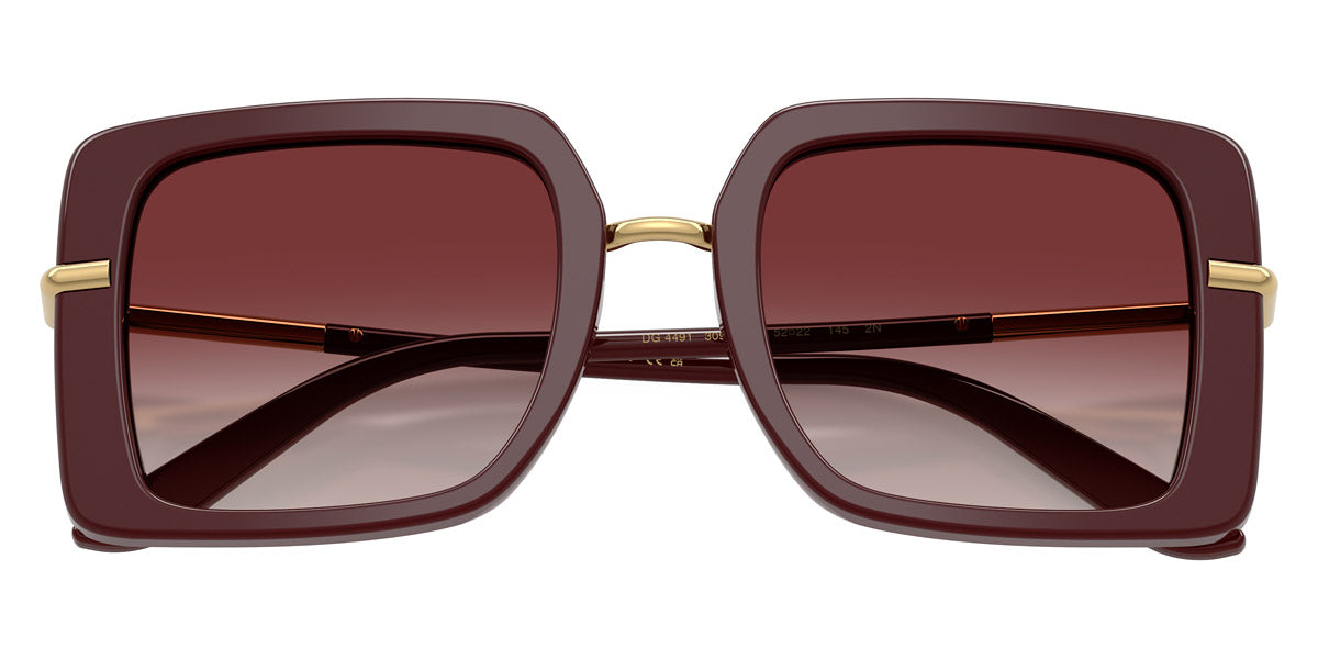 DOLCE & GABBANA SUNGLASSES - DG4491 30918H 52 - Bordeaux/Gold