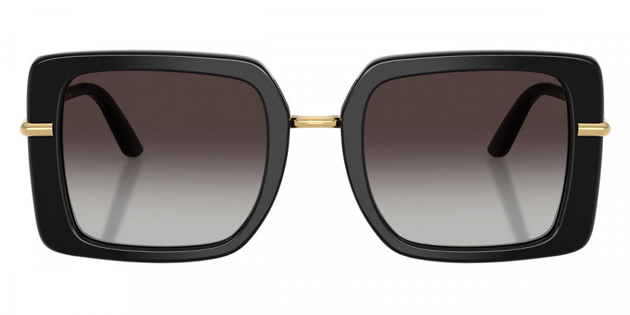 DOLCE & GABBANA SUNGLASSES - DG4491 32998G 52 - Top Black on Leo/Gold