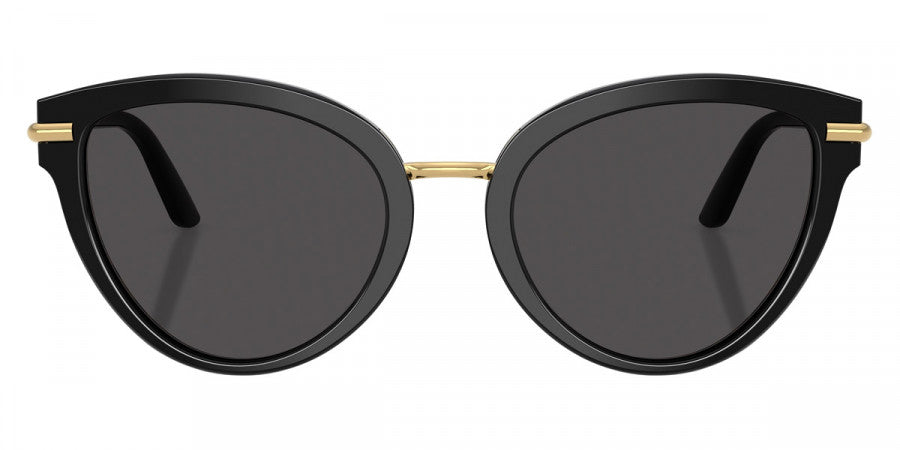 DOLCE & GABBANA SUNGLASSES - DG4492 32998G 55 - Top Black on Leo/Gold
