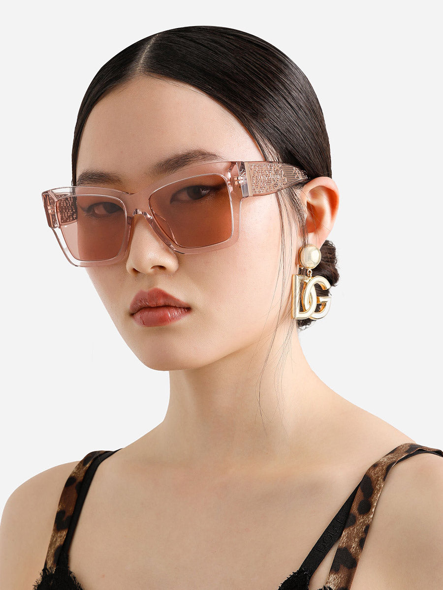 DOLCE & GABBANA SUNGLASSES - DG4493 314884 55 - Transparent Rose