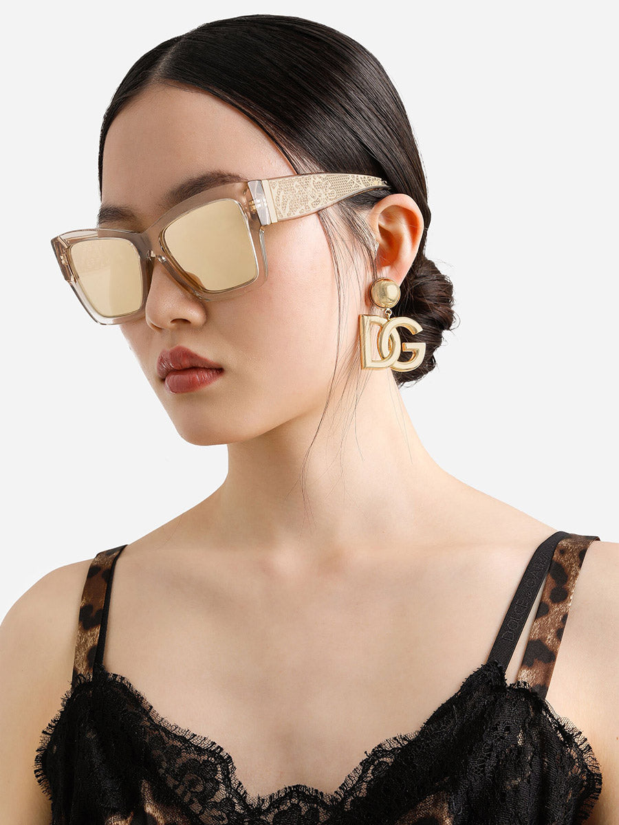 DOLCE & GABBANA SUNGLASSES - DG4493 343203 55 - Transparent Camel