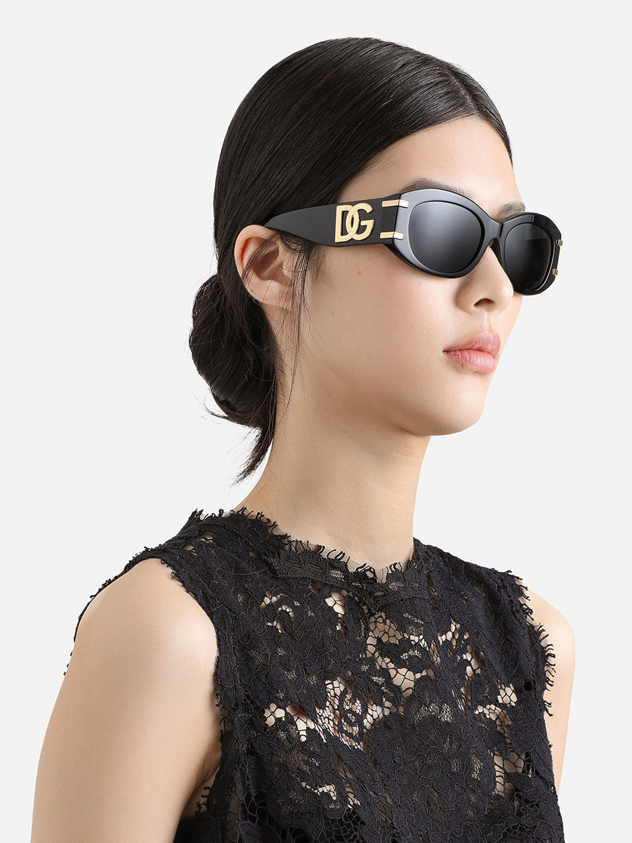 DOLCE & GABBANA SUNGLASSES - DG4502 501/87 55 - Black