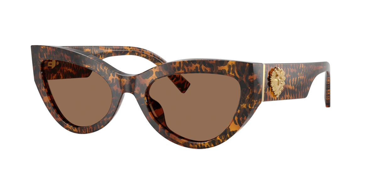 Dolce & Gabbana Tortoiseshell Cat-Eye Sunglasses - Brown & Gold Accents DG 4368 502/13 tortoise - eye-oo.com main image 3