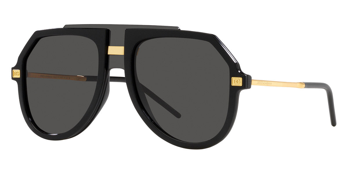 DOLCE & GABBANA SUNGLASSES - DG6195 501/87 45 - Black/Gold