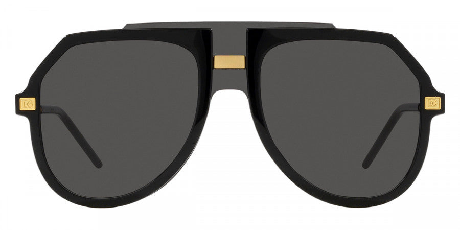 DOLCE & GABBANA SUNGLASSES - DG6195 501/87 45 - Black/Gold
