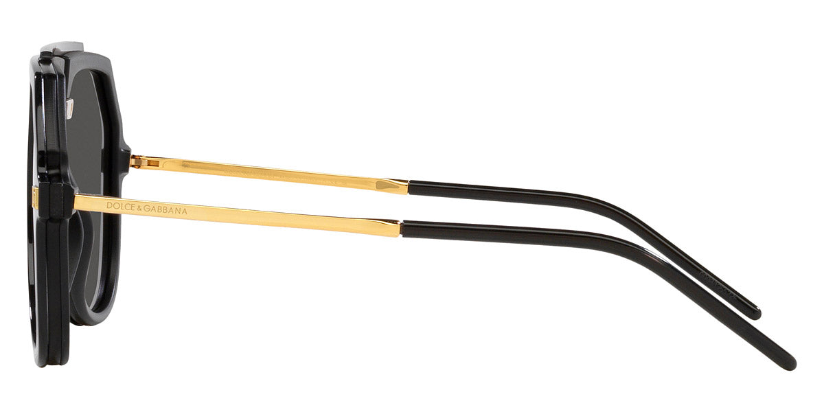 DOLCE & GABBANA SUNGLASSES - DG6195 501/87 45 - Black/Gold
