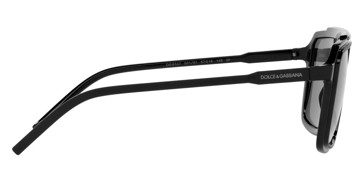 DOLCE & GABBANA SUNGLASSES - New Less is Chic DG6147 501/81 57 - Black