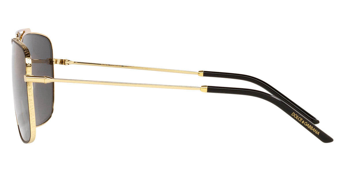 DOLCE & GABBANA SUNGLASSES - Slim DG2264 02/87 61 - Gold/Black Matte