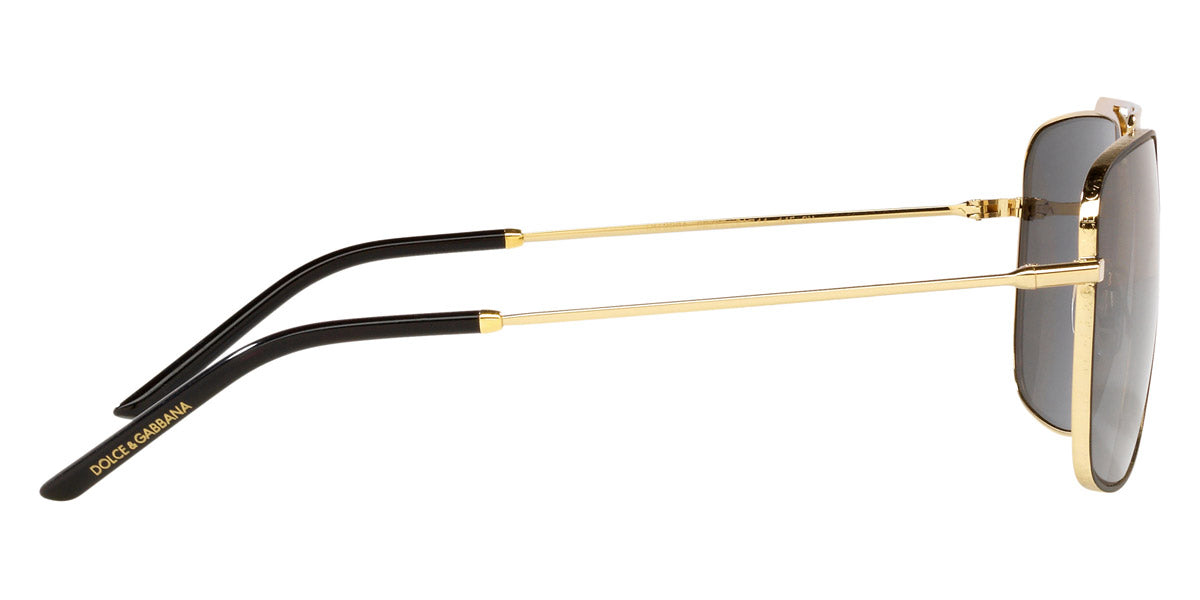 DOLCE & GABBANA SUNGLASSES - Slim DG2264 02/87 61 - Gold/Black Matte