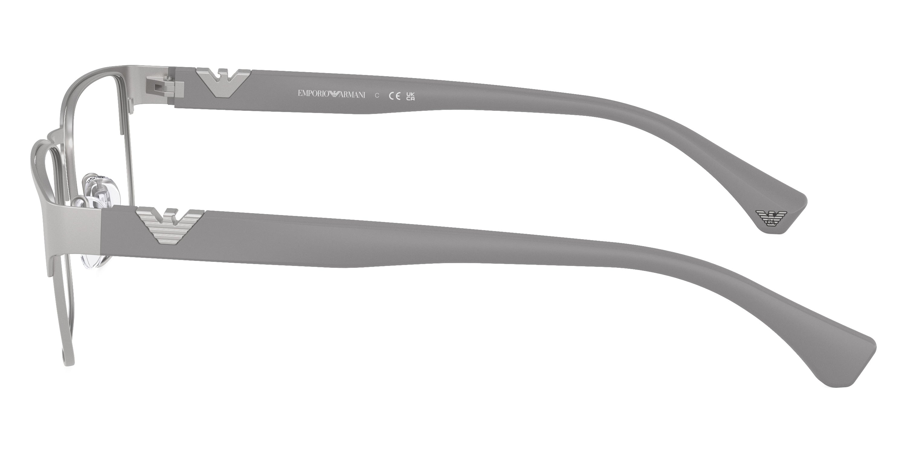 EMPORIO ARMANI EYEGLASSES - EA1027 3036 57 - Matte Silver/Matte Gray