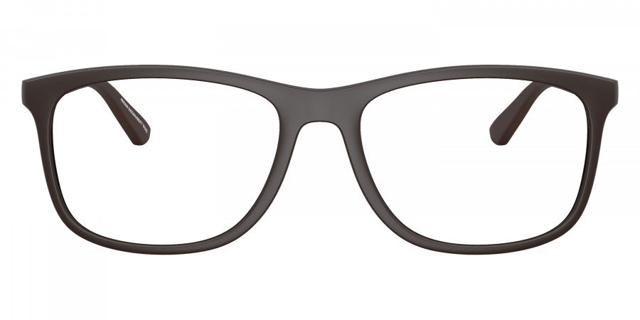 EMPORIO ARMANI EYEGLASSES - EA3247 6186 55 - Matte Dark Brown/Aluminium