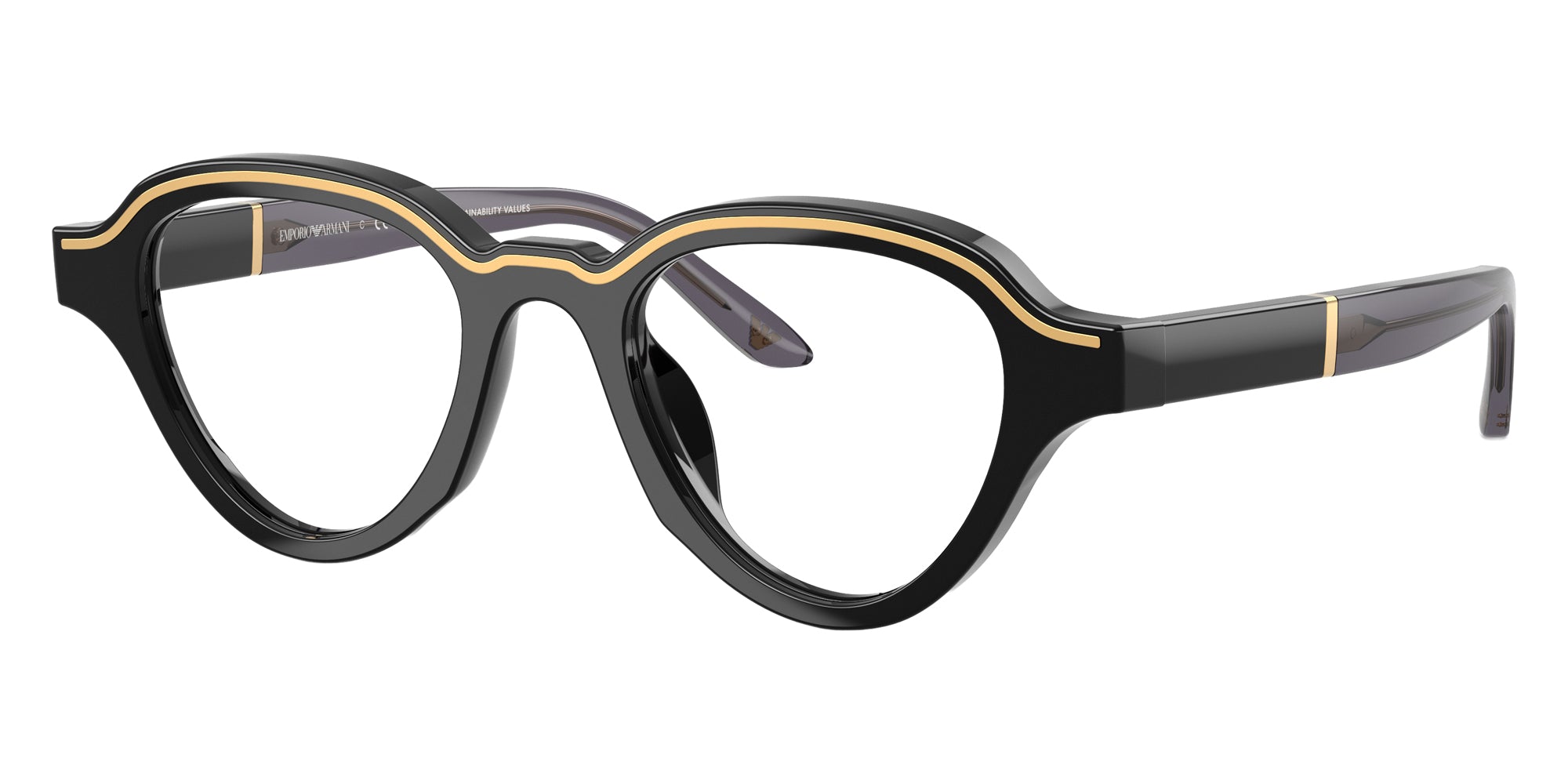 EMPORIO ARMANI EYEGLASSES - EA4264U 50171W 47 - Crystal/Cola/Lime