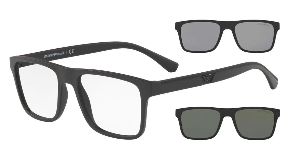 EMPORIO ARMANI CLIP-ON EYEGLASSES - EA4115 58011W 52