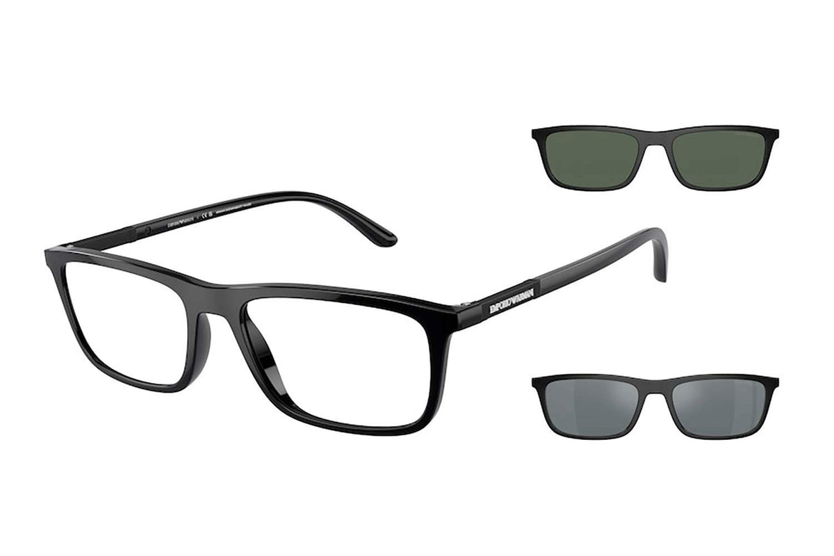 Emporio Armani EA 4160 Plastic Rectangle Sunglasses Emporio Armani EA 4160 Clip-On – Trivision Opticals main image 2