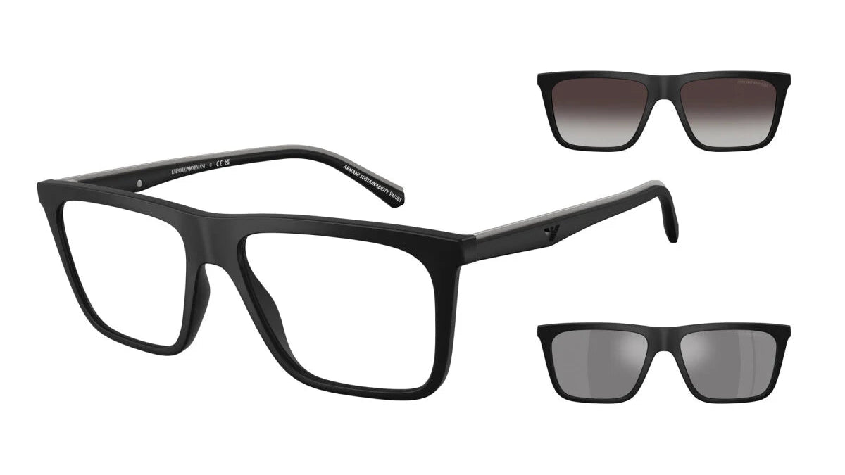 EMPORIO ARMANI CLIP-ON EYEGLASSES - EA4258 50011W 56