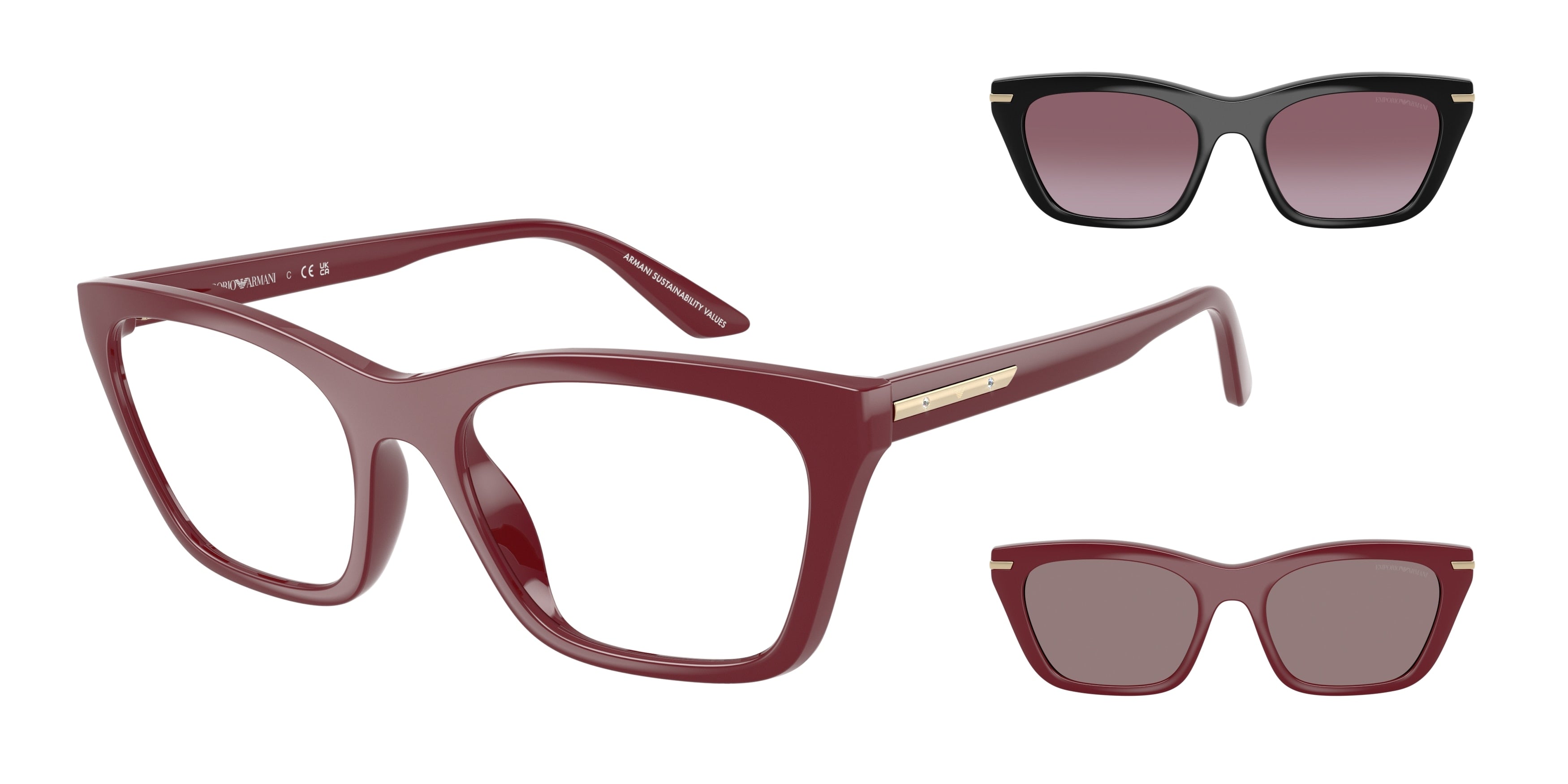EMPORIO ARMANI CLIP-ON EYEGLASSES - EA4274BU 52611W 53