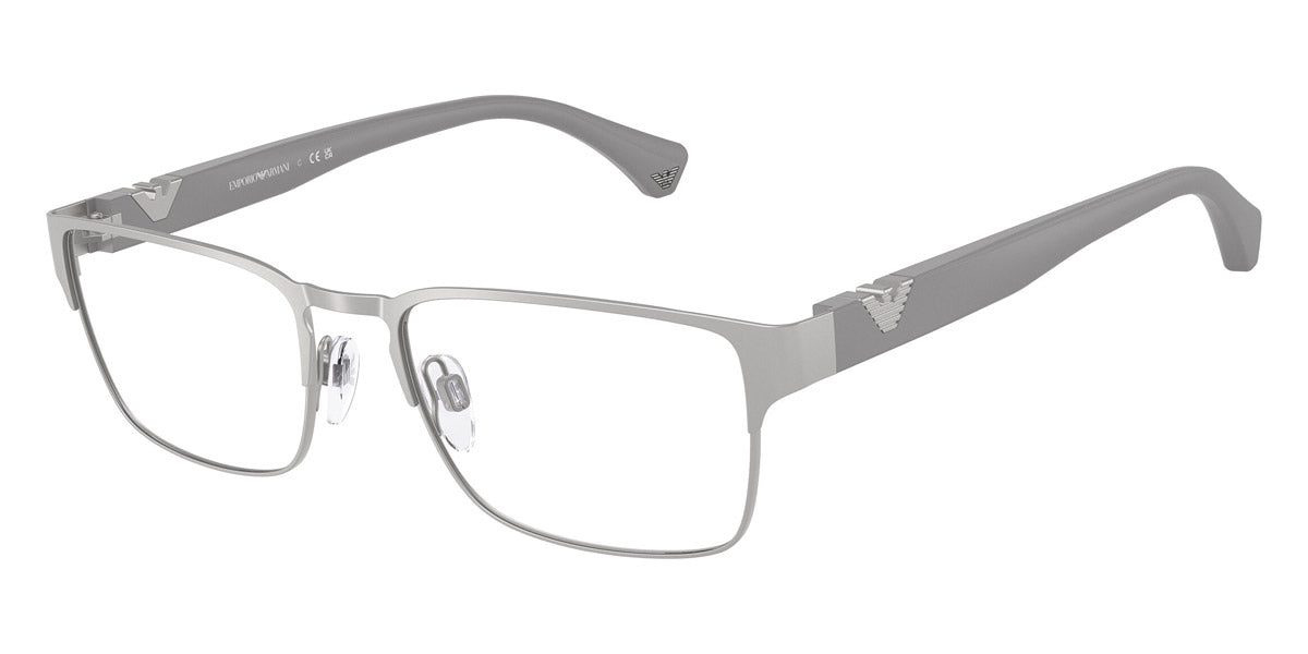 EMPORIO ARMANI EYEGLASSES - EA1027 3036 57 - Matte Silver/Matte Gray