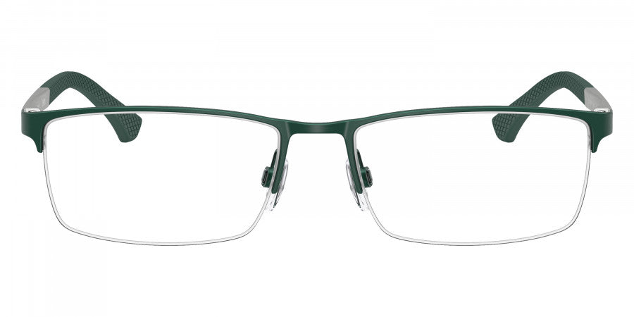 EMPORIO ARMANI EYEGLASSES - EA1041 3017 55 - Matte Green/Aluminium