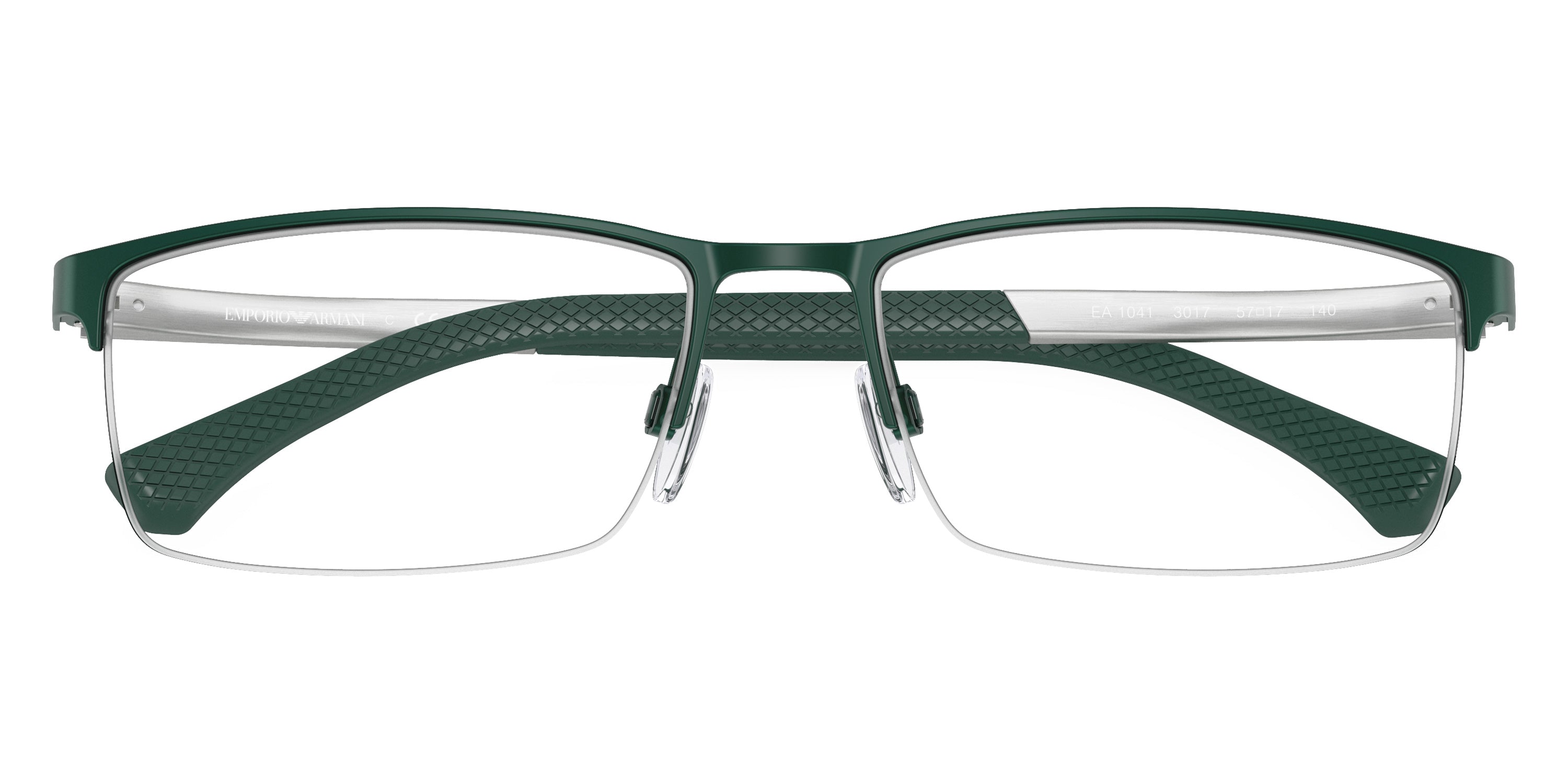 EMPORIO ARMANI EYEGLASSES - EA1041 3017 55 - Matte Green/Aluminium