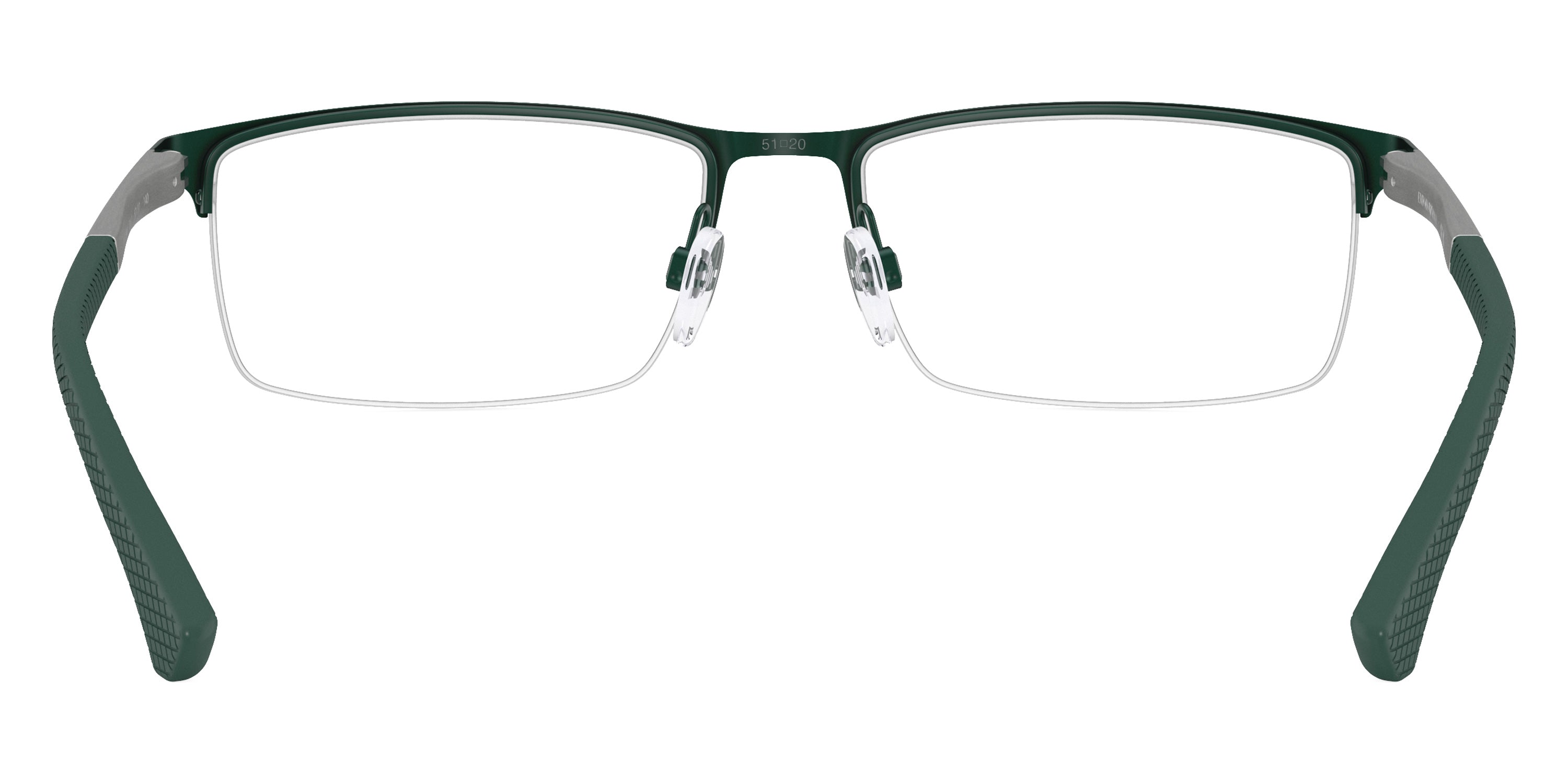 EMPORIO ARMANI EYEGLASSES - EA1041 3017 55 - Matte Green/Aluminium