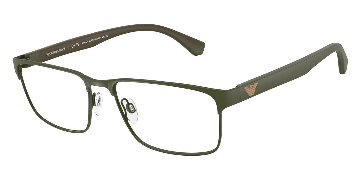 EMPORIO ARMANI EYEGLASSES - EA1105 3388 56 - Matte Green/Green Rubber