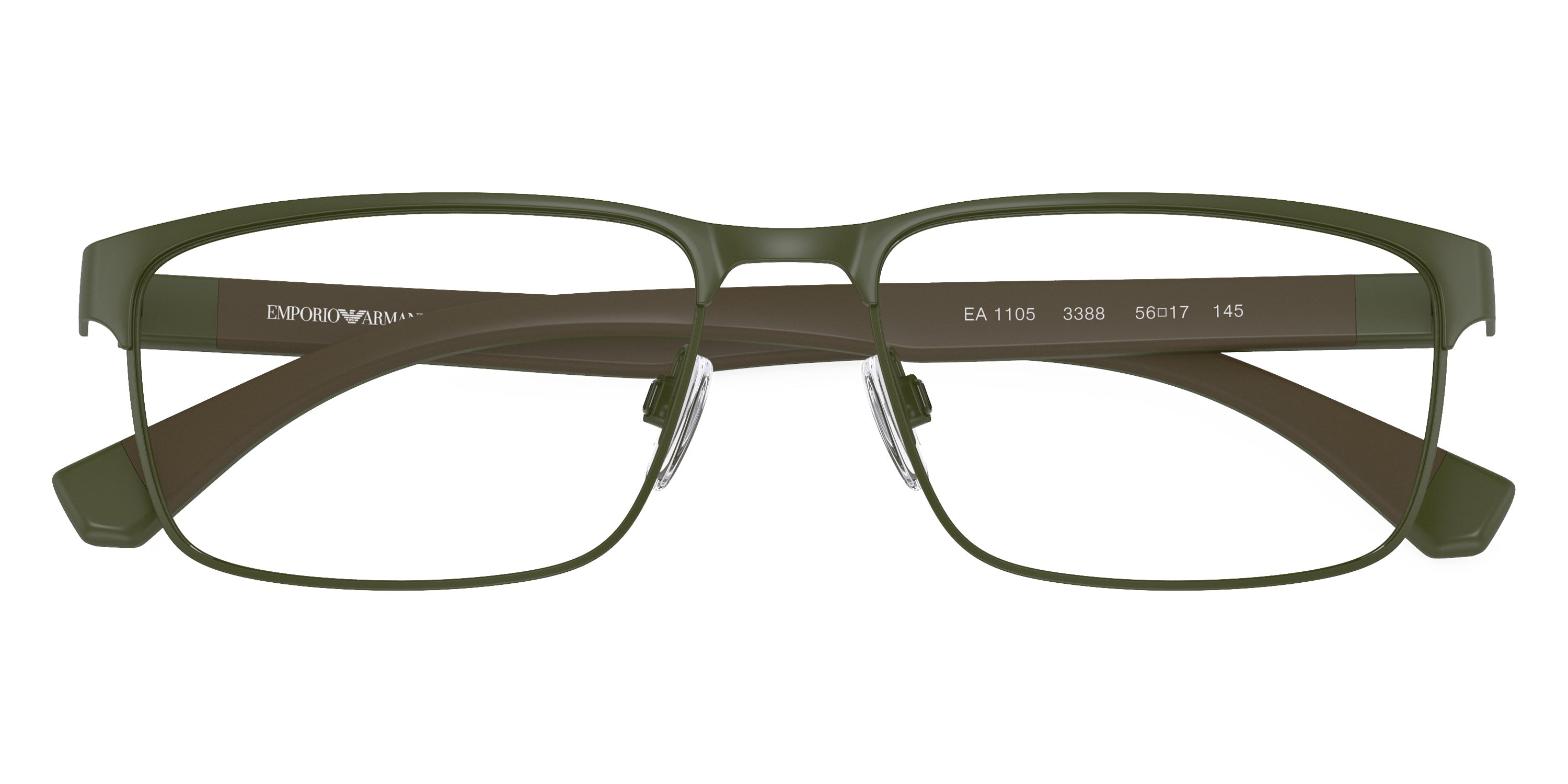 EMPORIO ARMANI EYEGLASSES - EA1105 3388 56 - Matte Green/Green Rubber