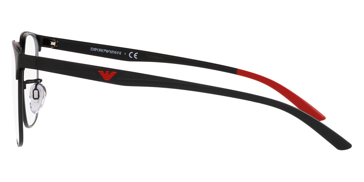 EMPORIO ARMANI EYEGLASSES - EA1135D 3001 55 - Matte Black/Red