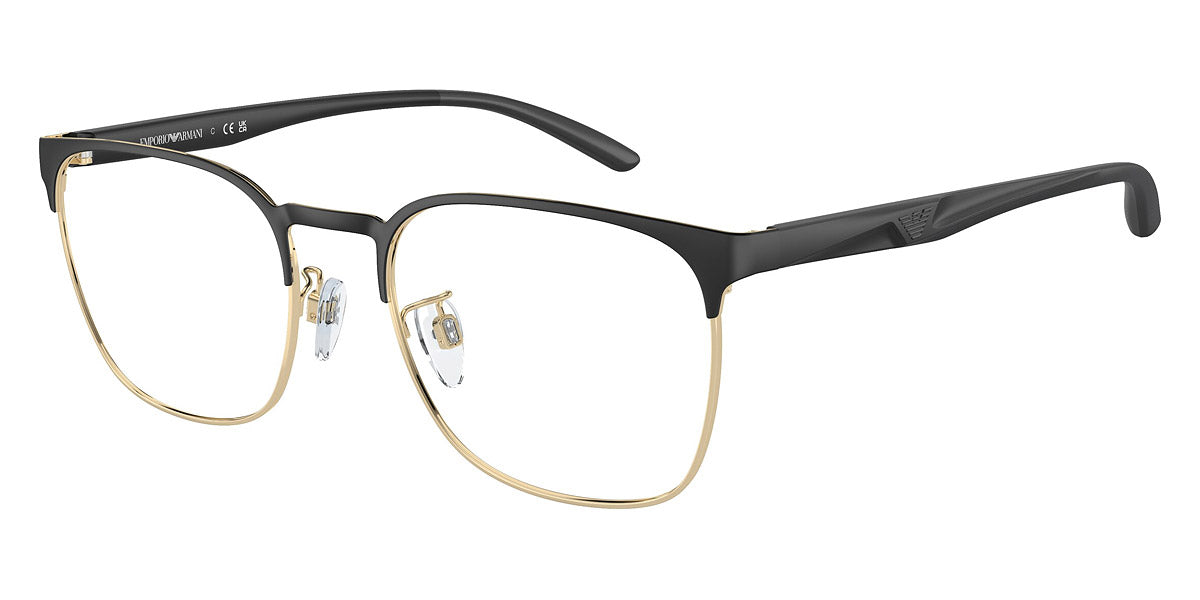 EMPORIO ARMANI EYEGLASSES - EA1135D 3375 55 - Matte Black/Pale Gold