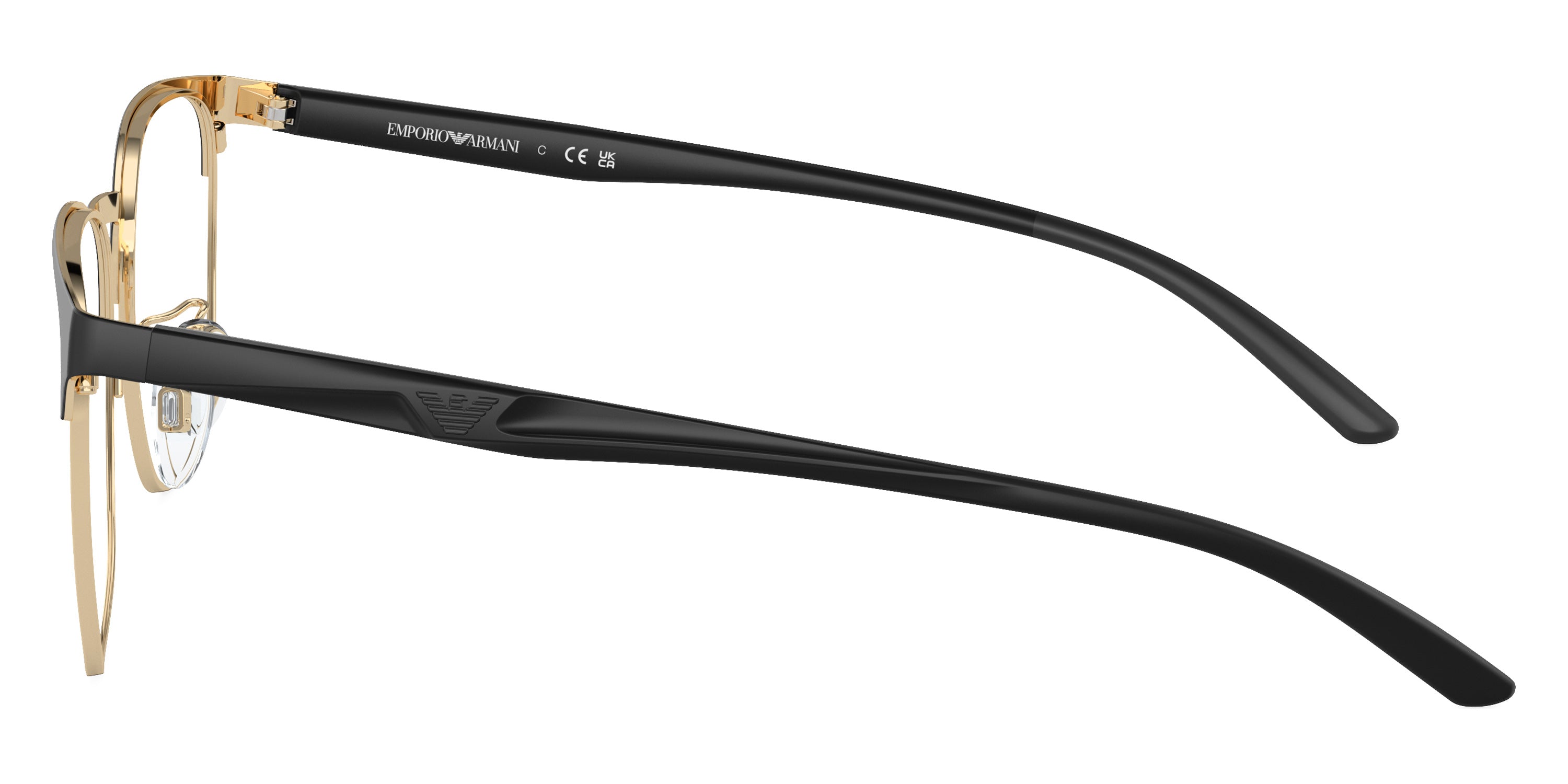 EMPORIO ARMANI EYEGLASSES - EA1135D 3375 55 - Matte Black/Pale Gold