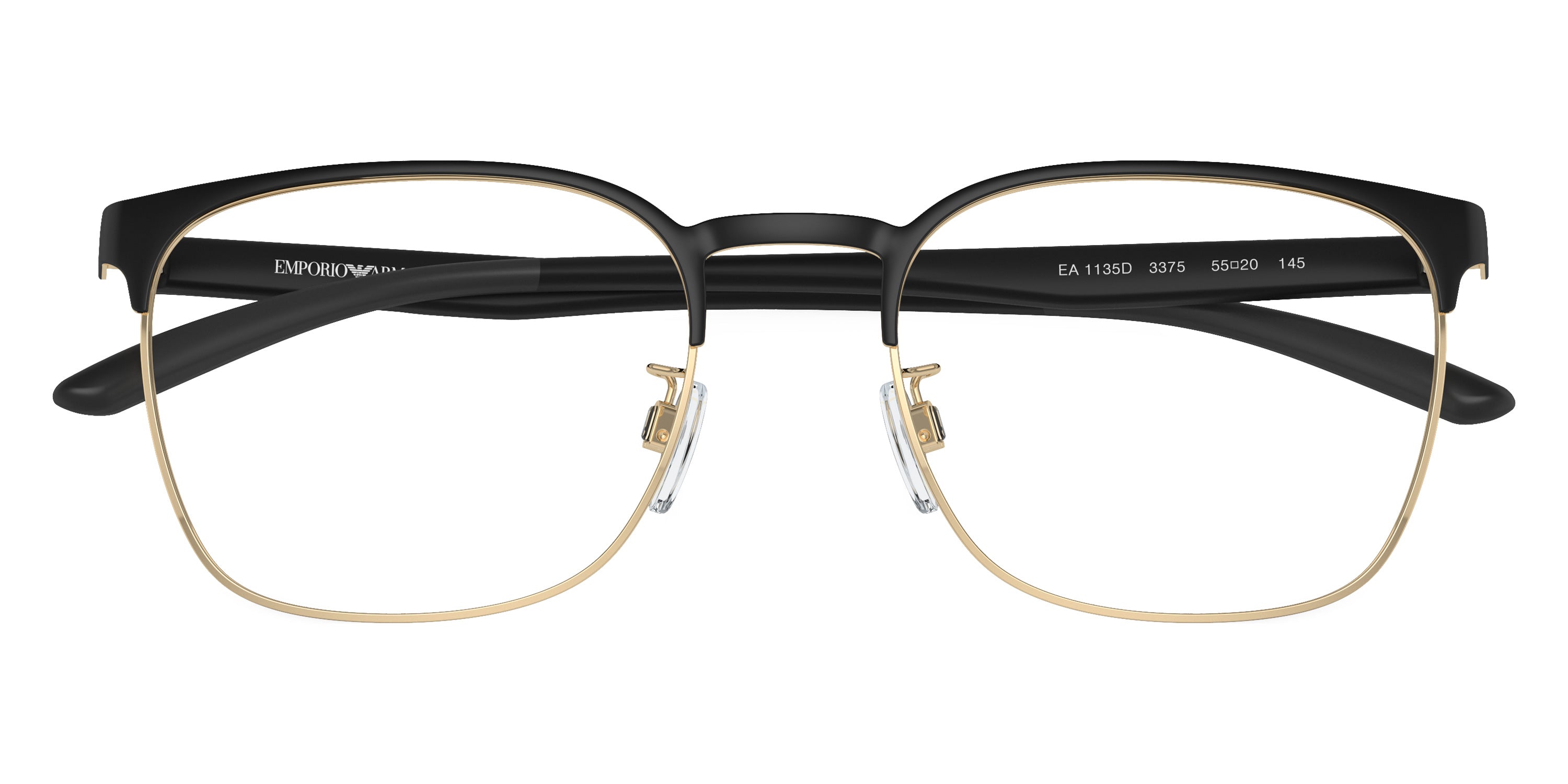 EMPORIO ARMANI EYEGLASSES - EA1135D 3375 55 - Matte Black/Pale Gold