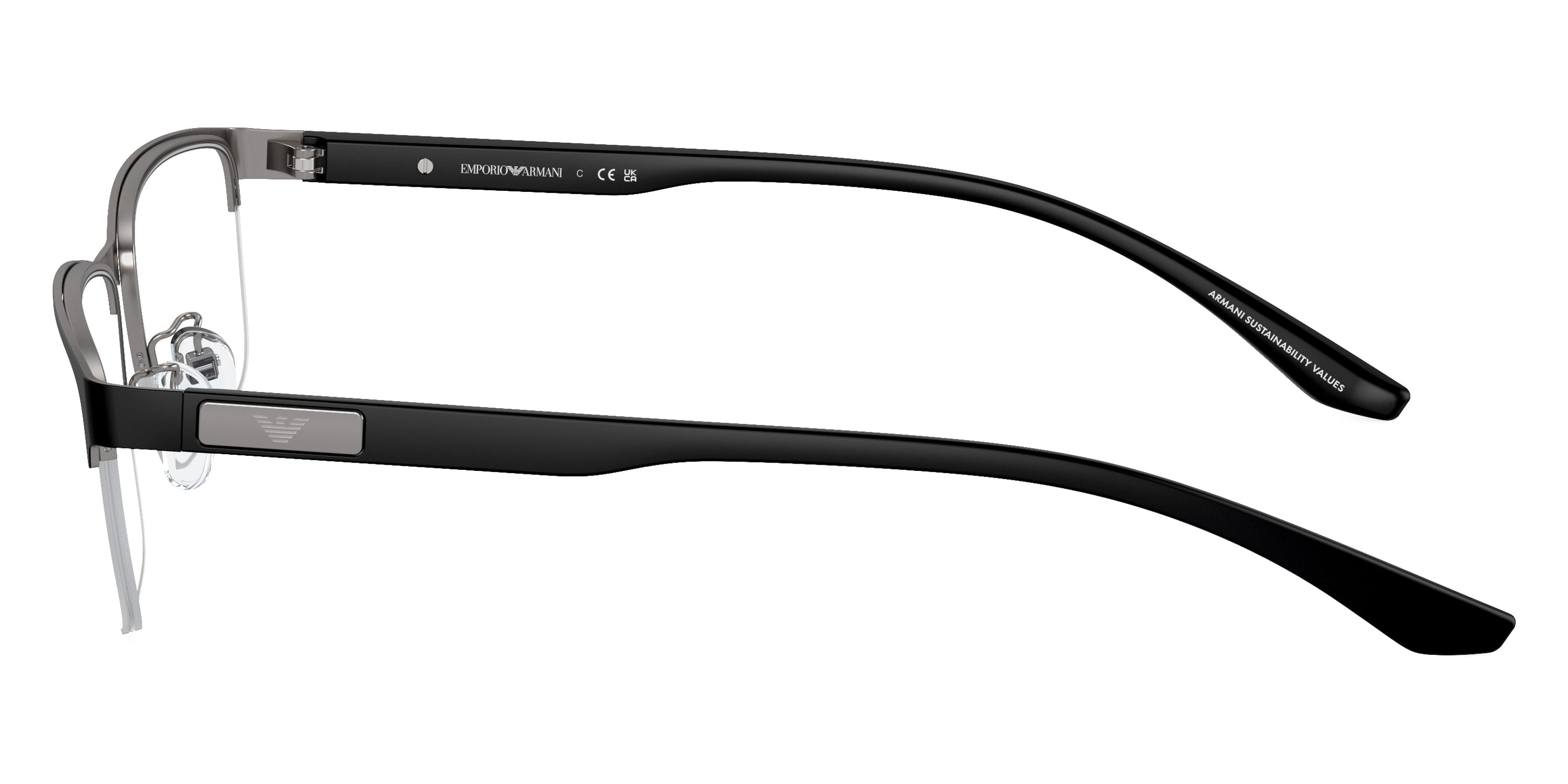 EMPORIO ARMANI EYEGLASSES - EA1147 3365 57 - Matte Gunmetal/Black