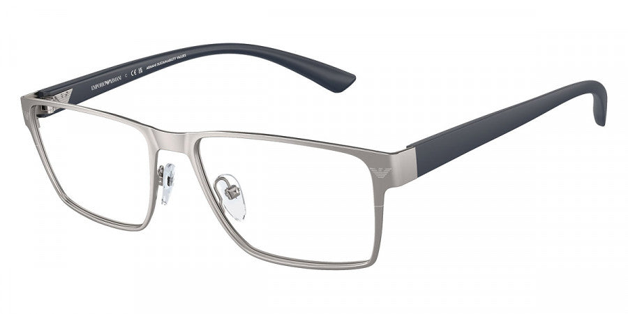 新品 EMPORIO ARMANI・メガネフレーム・55口19 145・グレー EMPORIO ARMANI EYEGLASSES - EA1157 3003 55 - Matte Gunmetal/Matte Blue