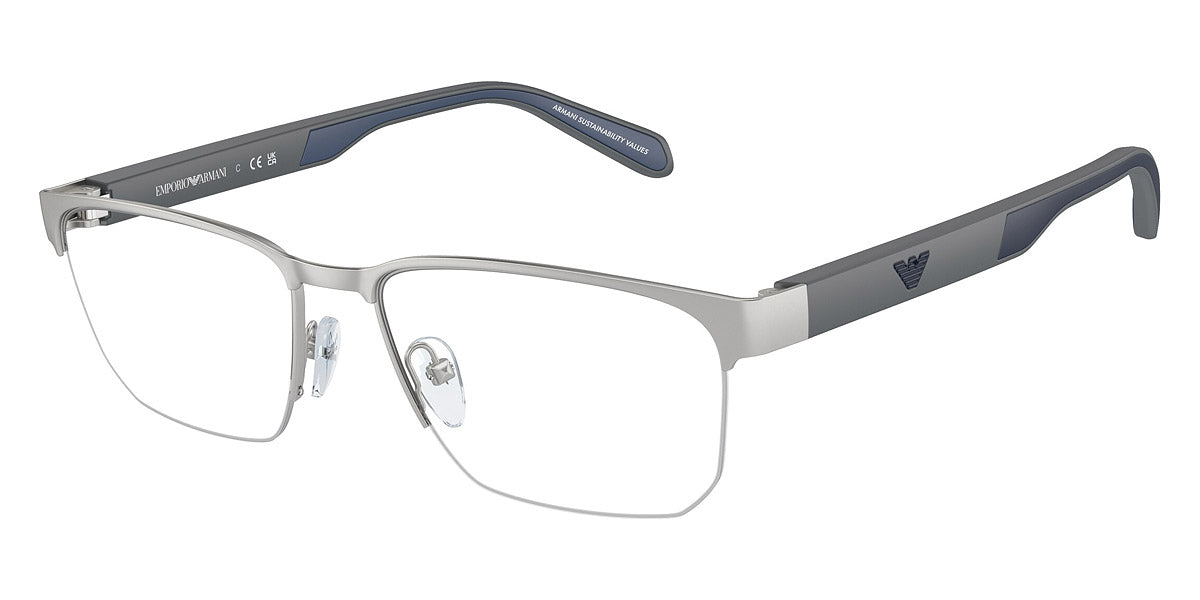 EMPORIO ARMANI EYEGLASSES - EA1162 3045 56 - Matte Silver/Navy Blue