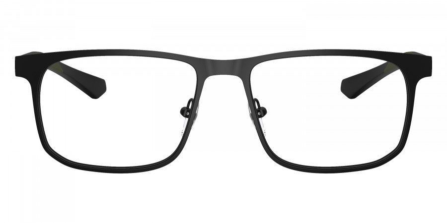 EMPORIO ARMANI EYEGLASSES - EA1163 3001 55 - Matte Black/Green Rubber