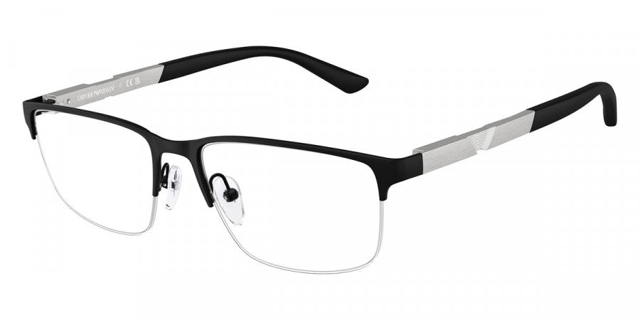 EMPORIO ARMANI EYEGLASSES - EA1164 3001 54 - Matte Black/Aluminium