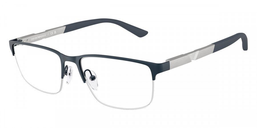EMPORIO ARMANI EYEGLASSES - EA1164 3042 54 - Matte Blue/Aluminium