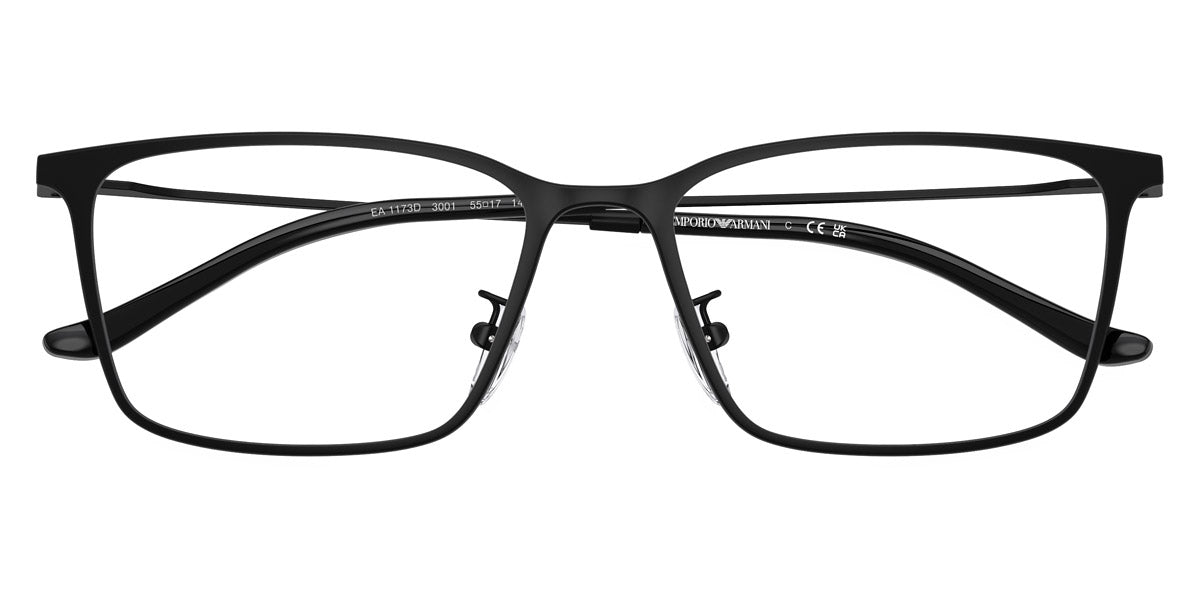 EMPORIO ARMANI EYEGLASSES - EA1173D 3001 55 - Matte Black