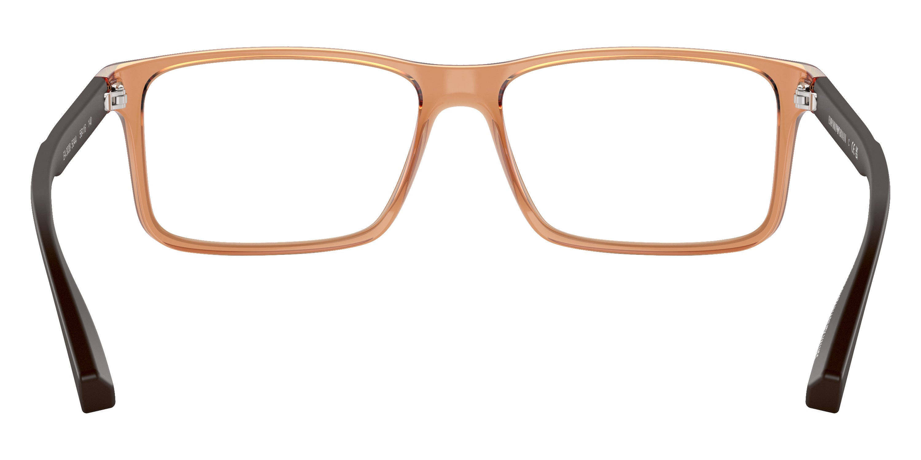 EMPORIO ARMANI EYEGLASSES - EA3038 5044 56 - Shiny Transparent Brown/Rubber Brown