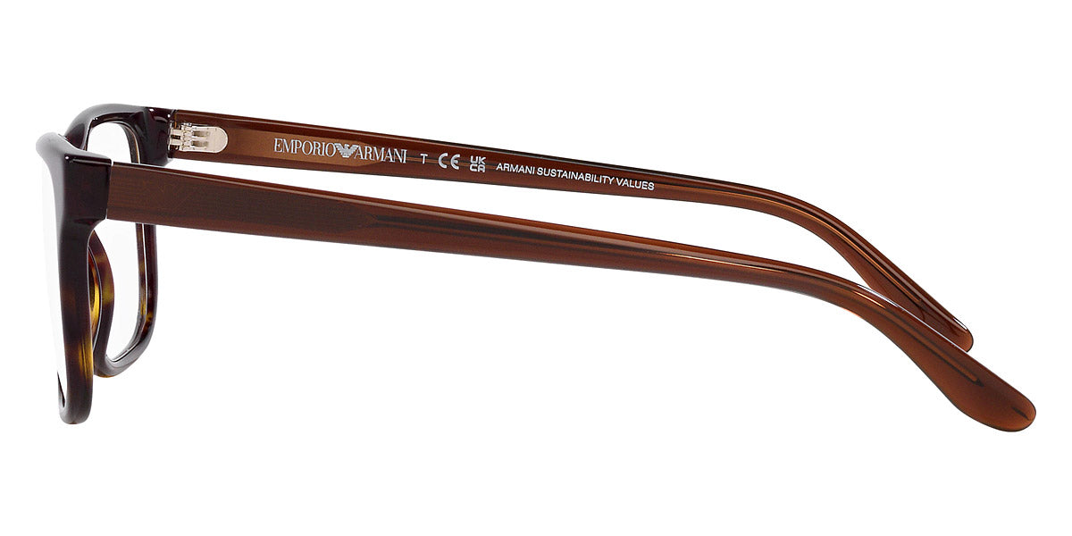 EMPORIO ARMANI EYEGLASSES - EA3218 5879 55 - Havana and Transparent Brown