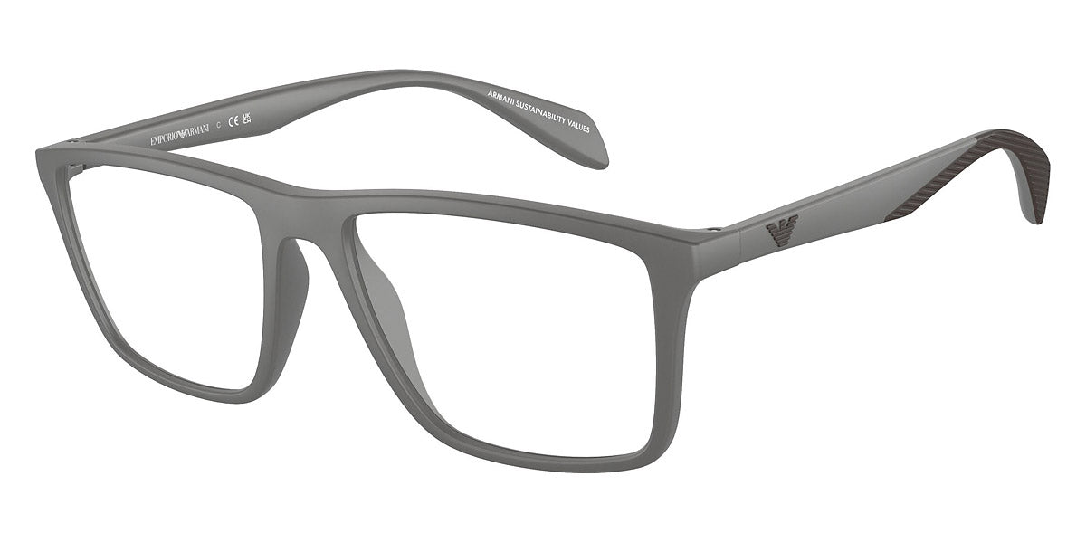 EMPORIO ARMANI EYEGLASSES - EA3230 5126 53 - Matte Gray/Rubber Brown